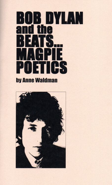 Bob Dylan and the beats book