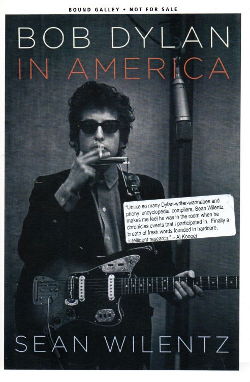 Bob Dylan in america bound galley book