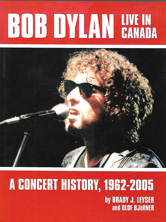 Bob Dylan live in canada book