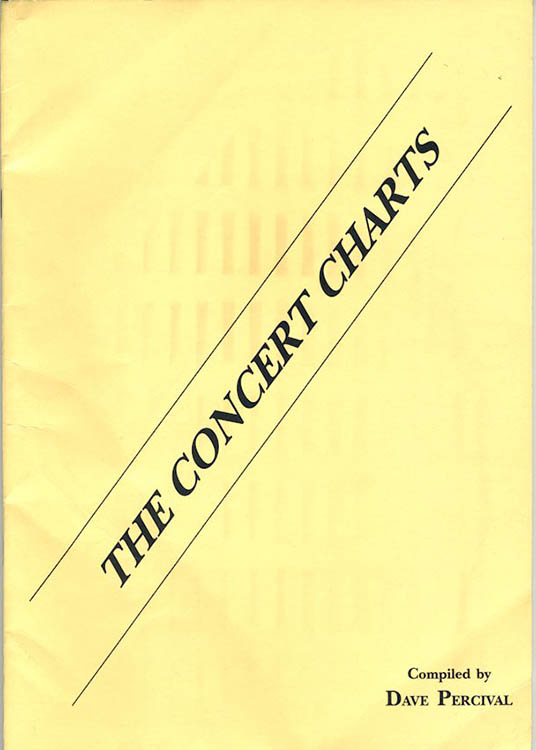 the concert charts Bob Dylan book