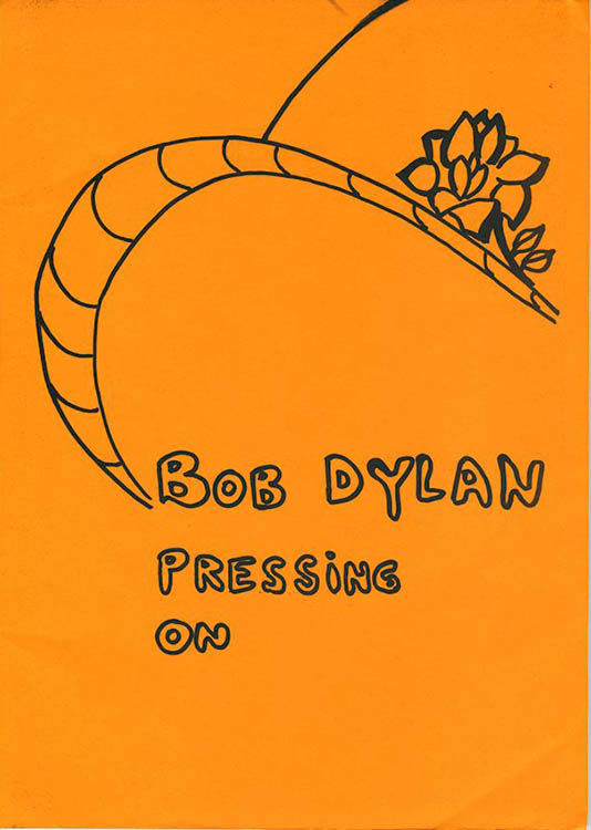 pressing on Bob Dylan gerhard jansen book