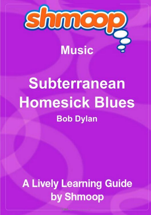 subterranean homesick blues a lively learning guide Bob Dylan book