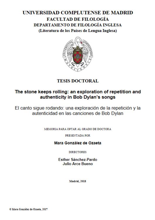 the stone keep rolling on bob dylan thesis in Spanish