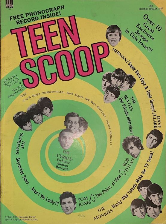 teen scoop magazine Bob Dylan front cover