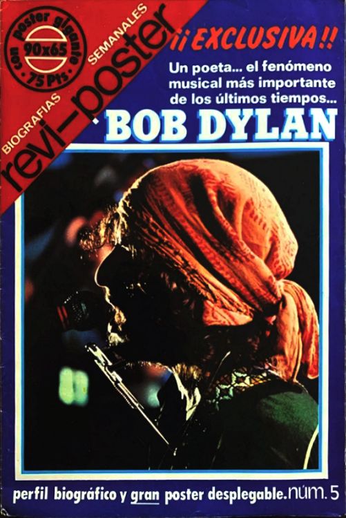 revi-poster magazine Bob Dylan front cover