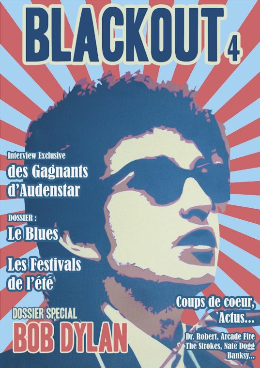 blackout magazine Bob Dylan front cover