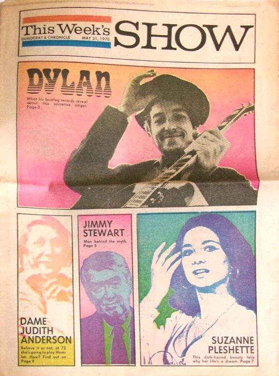 this week's show 1970 Bob Dylan front cover