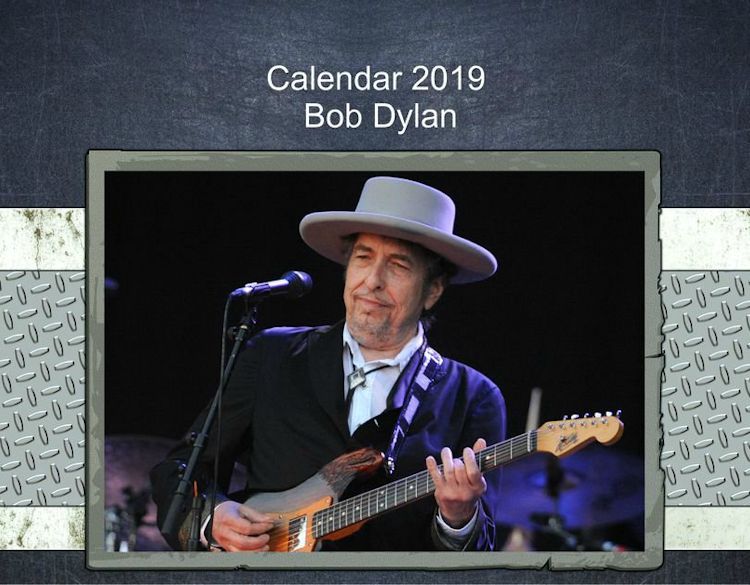 bob dylan 2019 calendars created by Ale Bigio