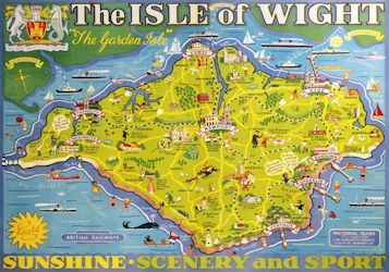 The Isle of Wight postcard