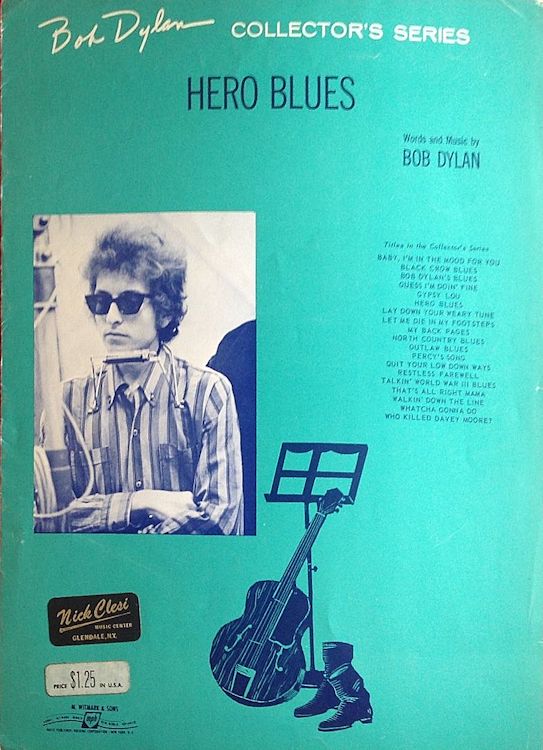 bob dylan hero blues sheet music