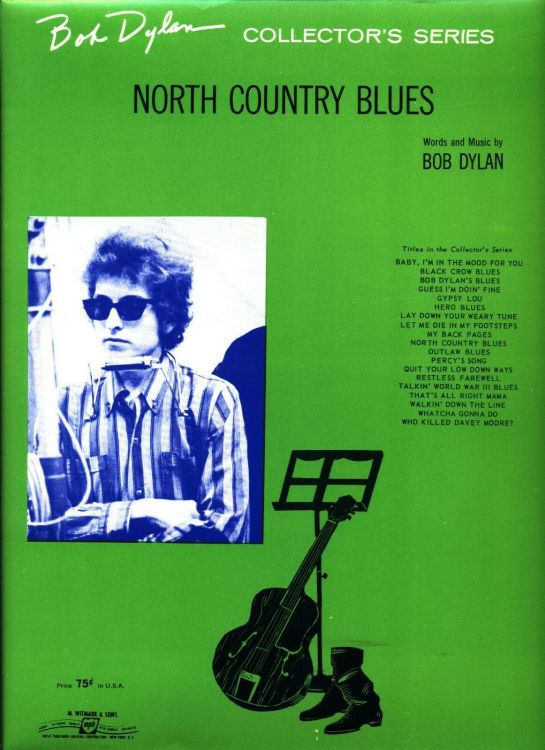 bob dylan north country blues sheet music