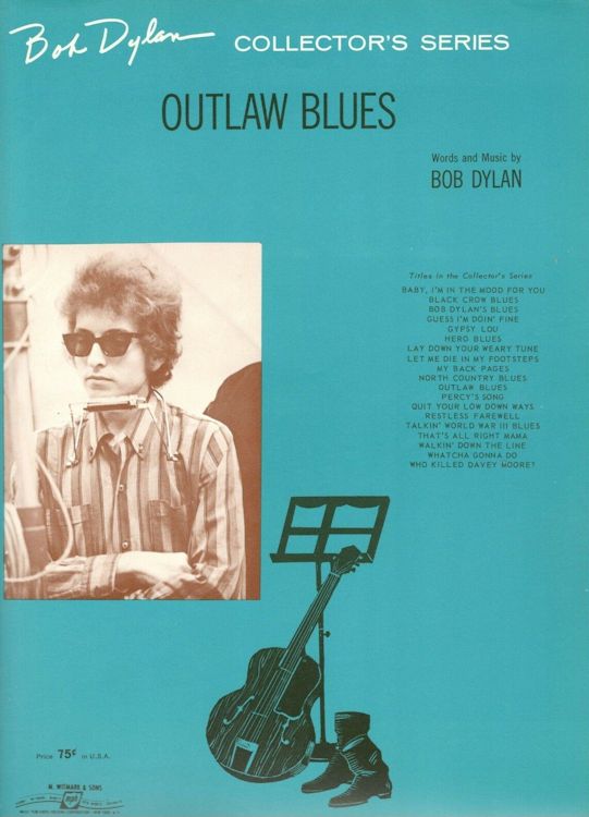 bob dylan outlaw blues sheet music