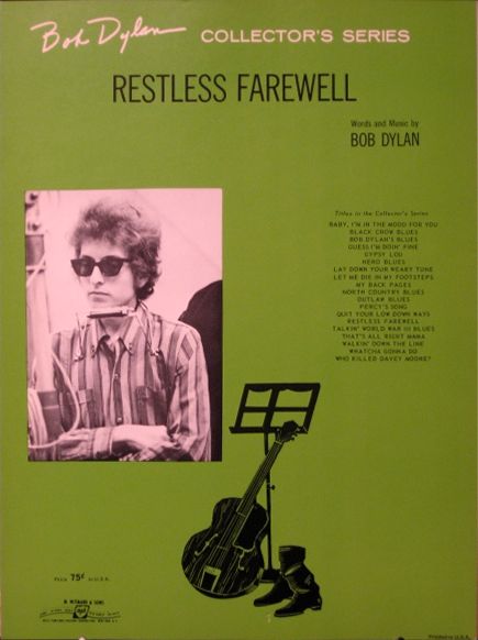 bob dylan restless farewell sheet music