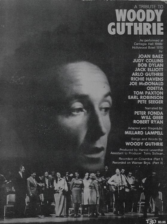 bob dylan A Tribute To Woody Guthrie songbook