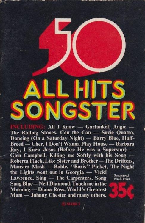 50 All Hits Songster book