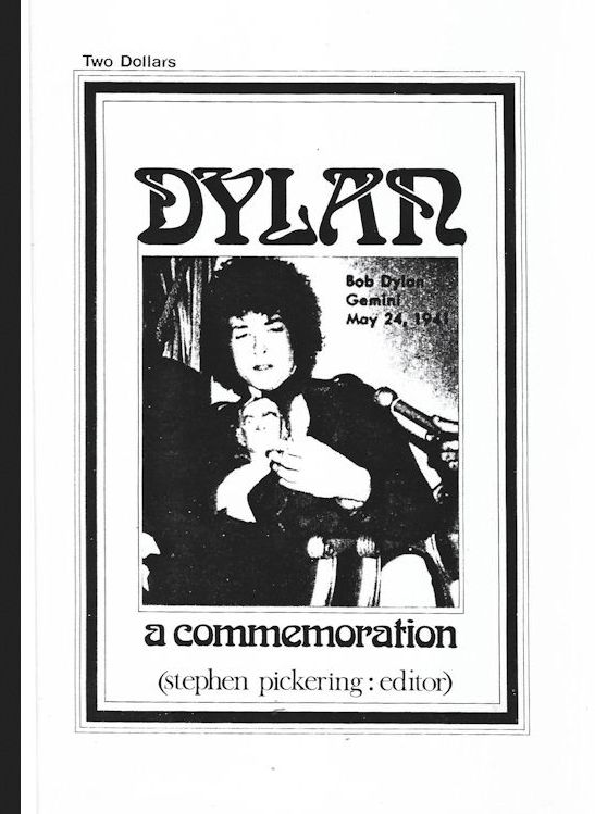 a commemoration pickering reprint 1995 Bob Dylan book