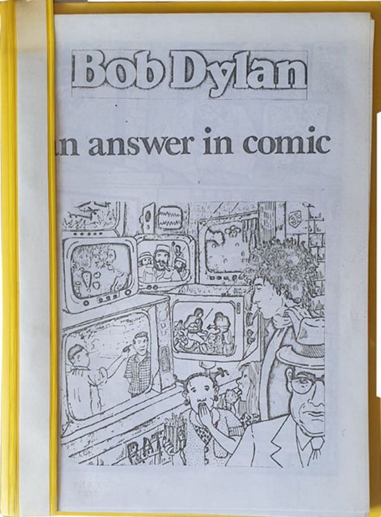 an answer in comic booklet