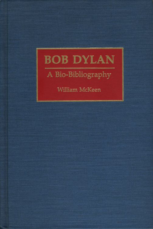 a bio-bibliography Bob Dylan book ardcover 