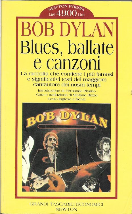 blues ballate e canzoni 1972 bob dylan book in Italian