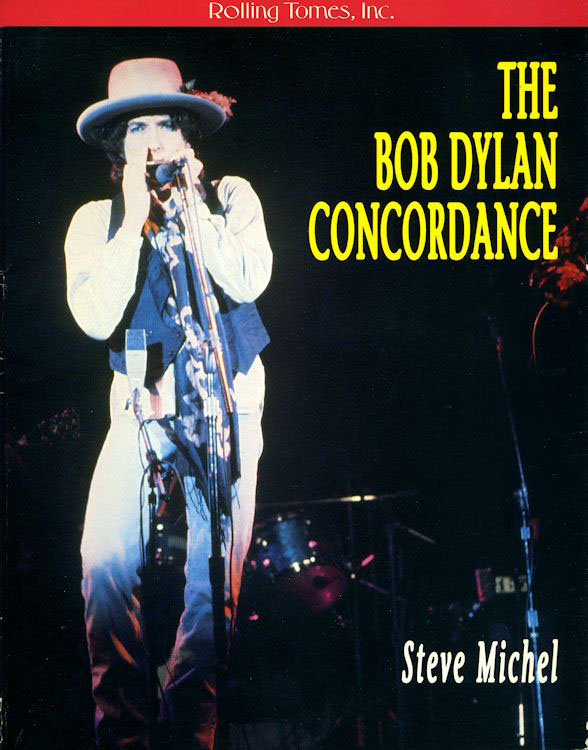 the Bob Dylan concordance book