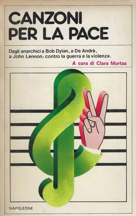 CANZONI PER LA PACE bob dylan book in Italian