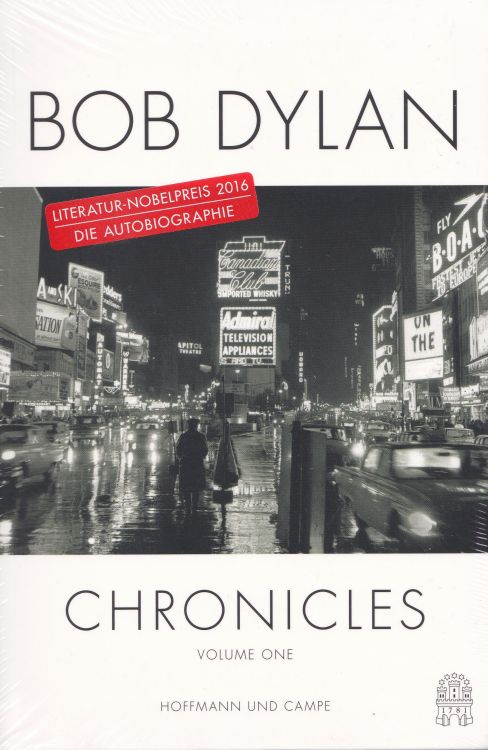 CHRONICLES 
            - VOLUME ONE dylan book in german 2016 front