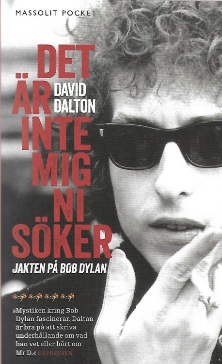 det ar inte mig ni soker massolit pocket bob Dylan book in Swedish