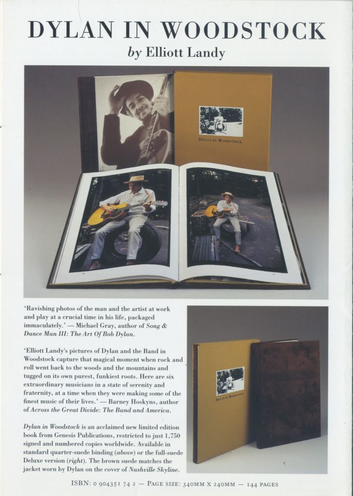 bob dylan genesis dylan in woodstock 1999 promo