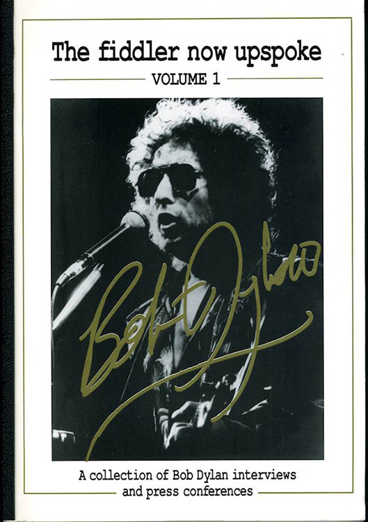 the fiddler now upspoke volume 1 Bob Dylan book