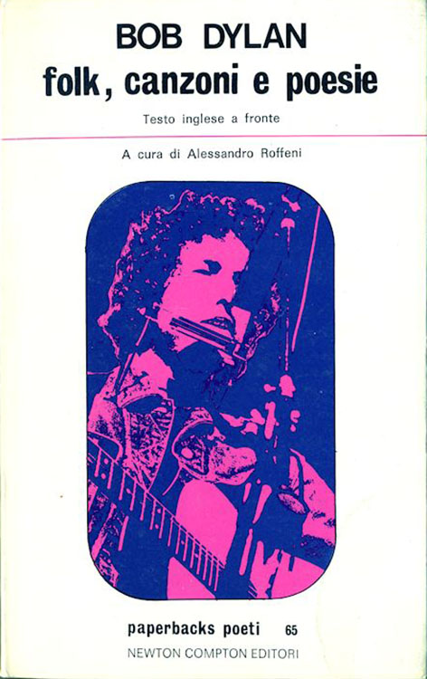 folk canzoni e poesie bob dylan Newton Compton 1978 book in Italian