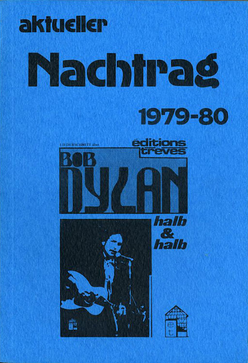 halb und halb aktueller nachtrag 1979-80 bob dylan book in German