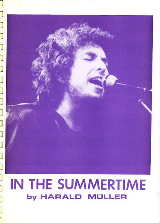 in the summertime harald mller bob dylan book in German