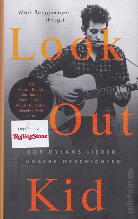LOOK OUT KID BOB DYLAN hard cover book in German