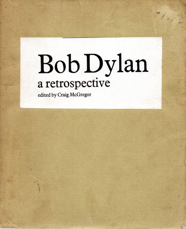 a retrospective Bob Dylan book Picador publisher's proof 1975
