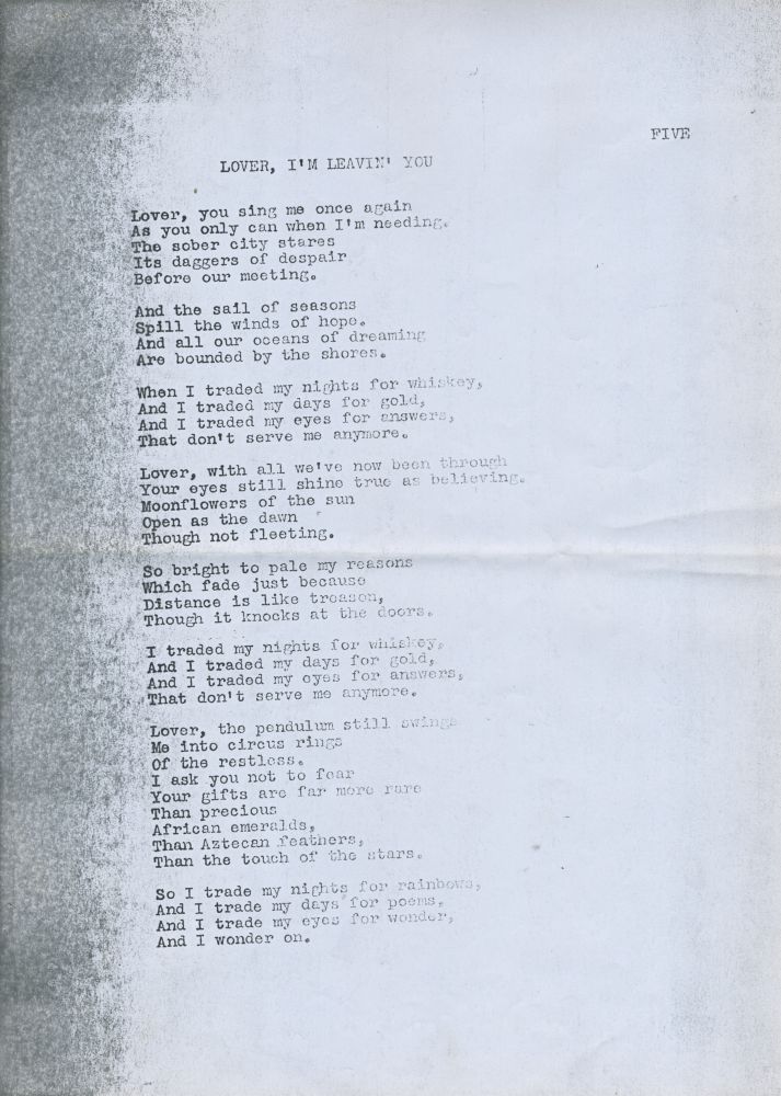 six unreleased songs