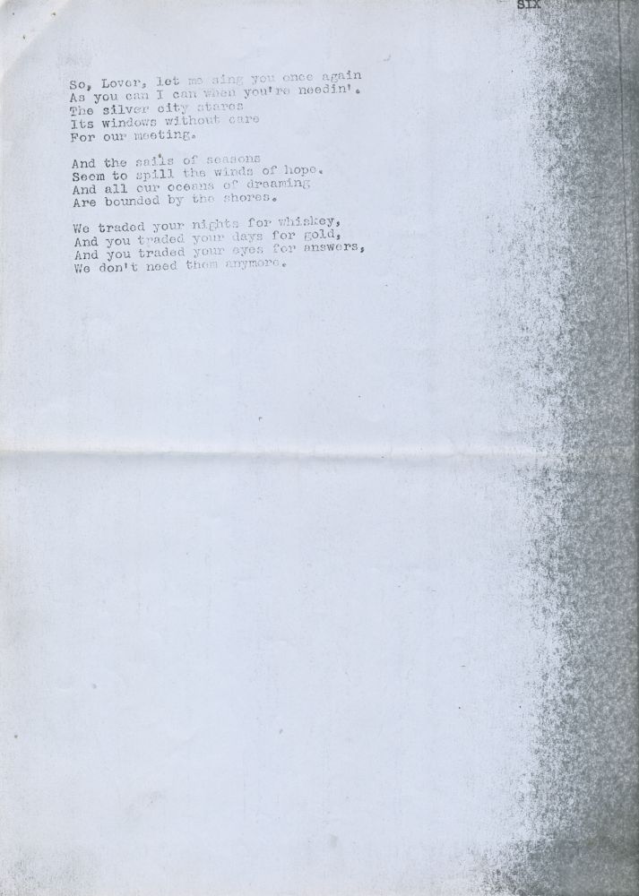 six unreleased songs