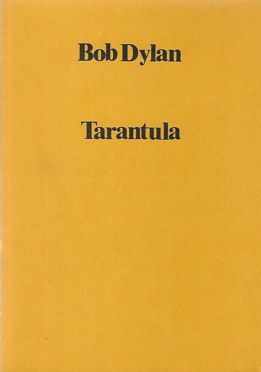 index till bob Dylan tarantula 1981 bob Dylan book in Swedish