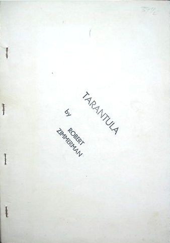 tarantula bootleg zimmerman stamped with interview alternate Bob Dylan book
