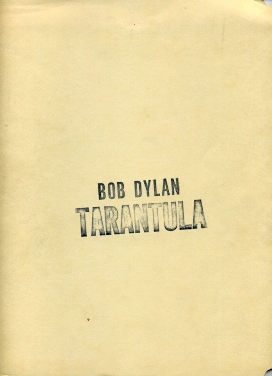 tarantula bootleg weberman Bob Dylan book