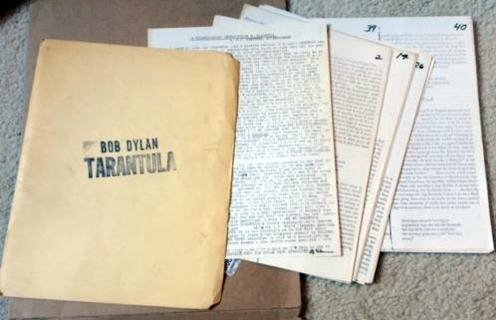tarantula bootleg weberman Bob Dylan book sheets