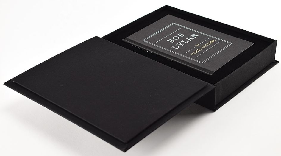 the nobel lecture signed Bob Dylan book in its box