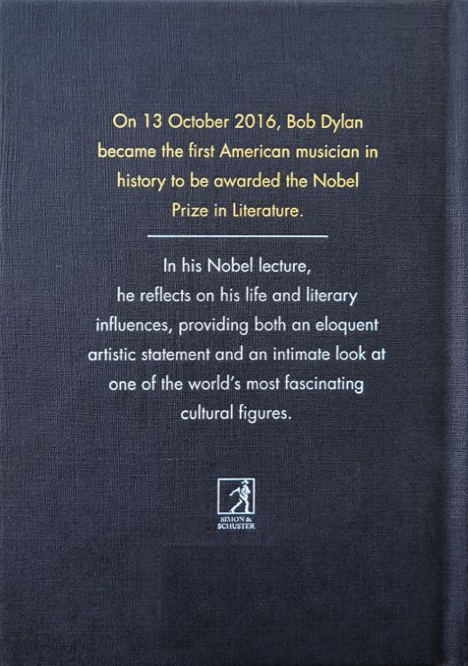 the nobel lecture hardcover Bob Dylan book