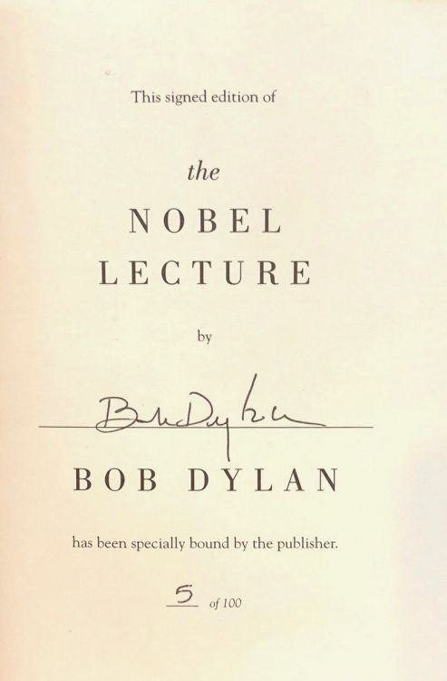 the nobel lecture signed page