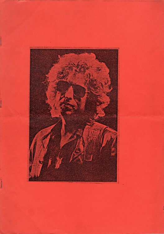 Untitled booklet 1981 Bob Dylan cuttings red 