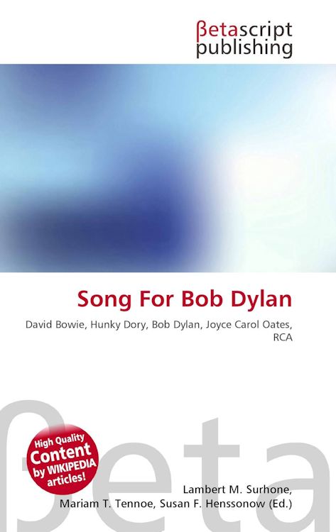 song for bob dylan wikipedia print out