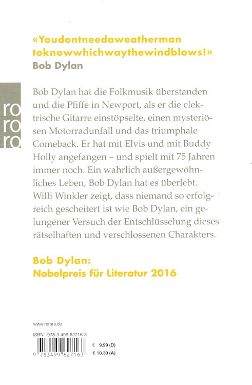 bob dylan ein leben book in German 2016 back