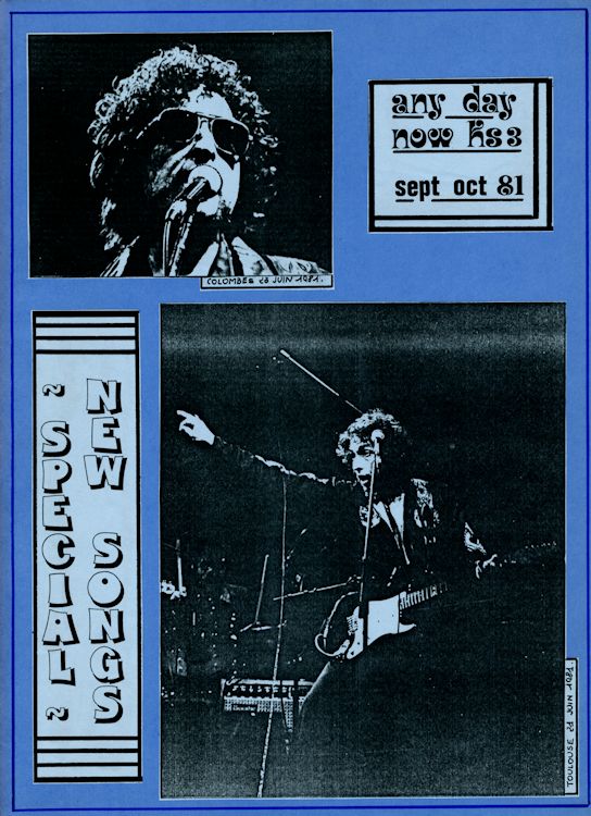 Any day now hors serie #3 Dylan Fanzine