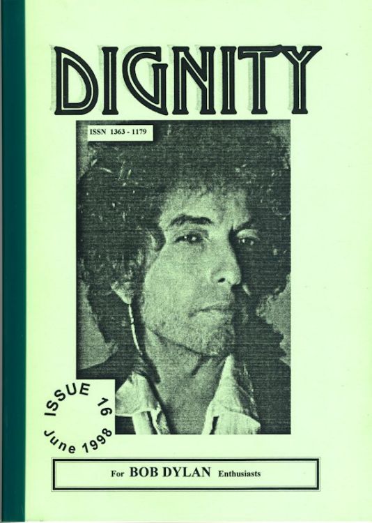 dignity 16 bob Dylan Fanzine
