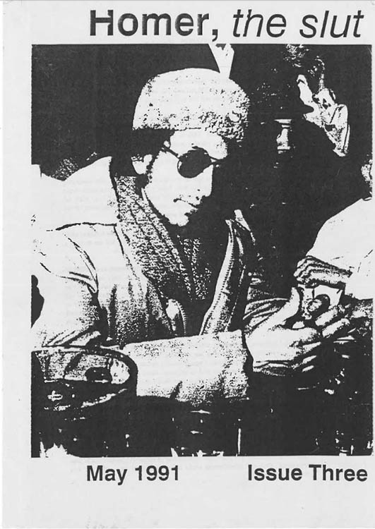 homer the slut #3 bob Dylan Fanzine