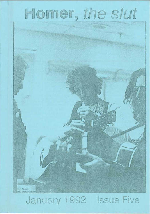 homer the slut #5 bob Dylan Fanzine